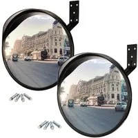 ONVAYA Wandspiegel Verkehrsspiegel 30 cm, Konvexspiegel, Sicherheitsspiegel (2-St)
