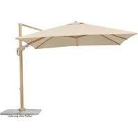 Schneider Schirme Ampelschirm »Rhodos Twist Loft«, LxB: 300x300 cm, 300x300 cm, flexibler Ampelschirm in moderner Leinenstruktur