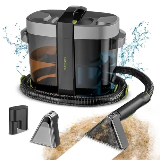 [EU Direct]NovuLife Portable Upholstery Cleaner 600W Fabric & Carpet Cleaning Machine 17kPa Suction 1.5L Clean Water Tan