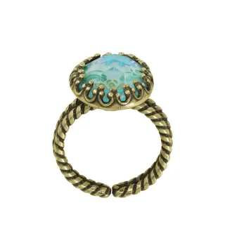 konplott - Ring - Chinoiserie blau/grün