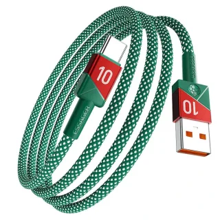 ESSAGER ES-X79 7A USB-A to USB-C Cable Fast Charging Data Transmission Thickened Copper Core Line 1M/2M Long for iPhone