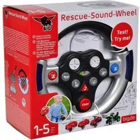 BIG Rutscherauto Outdoor Lenkrad Bobby Car Rescue Sound Wheel silber, schwarz 800056493