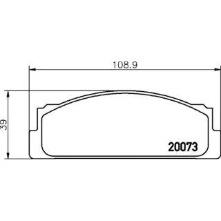 Hella Bremsbel?ge vorne Fiat Lancia Mercedes Seat