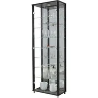 fif möbel Vitrine OPTIMA Standvitrine/Glasvitrine 2x Glastür,perfekt für Sammler,Sammlervitrine