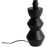 Qazqa Tischleuchte Alisia, ohne Leuchtmittel, Warmweiß, QAZQA Tisch­leuchte, e27, Schwarz, Keramik, Design