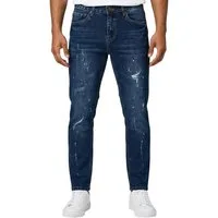 Tazzio Slim-fit-Jeans A110 Destroyed-Look mit Paint-Splatter-Effekt & Used-Waschung