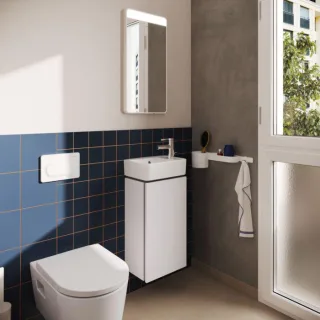 hansgrohe Xilesa E Waschtischunterschrank 54244700 340x240mm, für Handwaschbecken, Türanschlag rechts, mattweiß