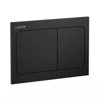 Laufen Betätigungsplatte AIR INEO mit Zweimengenbetätigung schwarz matt, H9001137160001 H9001137160001