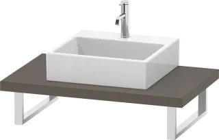 Duravit L-Cube Konsole Flanell Grau Seidenmatt 800x550x45 mm - LC102C09090 LC102C09090
