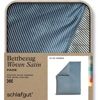 Schlafgut Bettbezug Premium Bettbezug Woven Fade Satin (1 St), (1 St), Ton-in-Ton Reißverschluss, Fadendichte von 300tc, Streifen, OEKO Tex