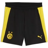 PUMA Trainingsshorts BVB TRAINING SHORTS WPOCKETS JR Regular Fit, sportlicher Stil, aus Polyester, mit Taschen
