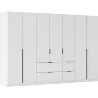 OTTO home Drehtürenschrank Kleiderschrank Schrank Garderobe AGORDO mit Dekor- oder Hochglanzfront (in zwei Griff-Farben, Breite 315 cm) mit Außenschubkästen, Serie in 7 Breiten und 2 Höhen MADE IN GERMANY