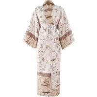 Bassetti Kimono OPLONTIS, knöchelfrei, Baumwolle, Gürtel, aus satinierter Baumwolle