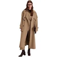 MANUKA Trenchcoat Premium Übergröße Schwarzer Trenchcoat