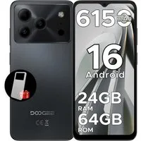 DOOGEE Note 56 Android 16 Handy Ohne Vertrag, 6150mAh, 6.56" 90Hz HD Smartphone (6.56 Zoll, 64 GB Speicherplatz, 8 MP Kamera, 3GB+64GB Speicher, 4G Dual SIM, 8,45mm dünn, Face ID, GPS)