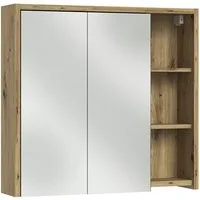 Vicco Badezimmerspiegelschrank Viola, Cashmere/Artisan-Eiche, 80 x 75 cm (1-St)