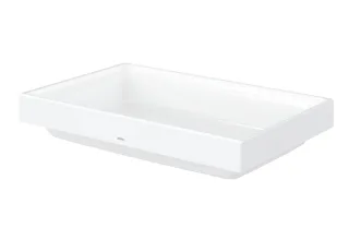 TOTO Aufsatzwaschtisch CS, eckig, 60 cm, ohne Hahnloch, mit Überlauf LW1716WH