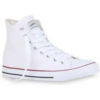 VAN HILL 5412343 HO CB019-1 Herren Sneaker White 43 Sneaker Herren High Top Sneakers Schnürer Sportschuhe