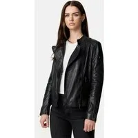 Tazzio Lederjacke F523 moderne & zeitlose Damen Jacke im Biker Look