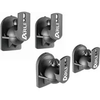 ARLI Lautsprecher-Wandhalterung 4x Wandhalter für Lautsprecher Universal Boxen Wand Halter Halterung, (1-tlg., 4 Stück, drehbar, neigbar)
