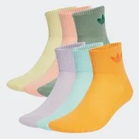 adidas Originals Sportsocken MID ANKLE, 6 PAAR (6-Paar) für Laufen, 6er-Pack, mit Logodruck im Trefoil Style, knöchellang