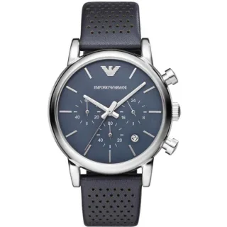 Emporio Armani AR1736 Blauer Chronograph Herrenuhr