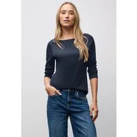 STREET ONE Langarmshirt Style Lanea mit U-Boot Ausschnitt