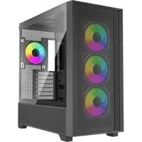 Flux X916.ARGB, Tower-Gehäuse schwarz, Tempered Glass