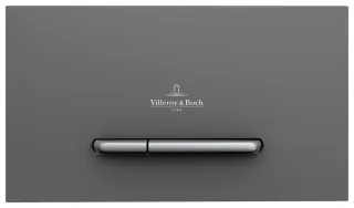 Villeroy & Boch WC-Betätigungsplatte ViConnect 260x66x150mm 2-Sp. Anthracite Matt 922169D8