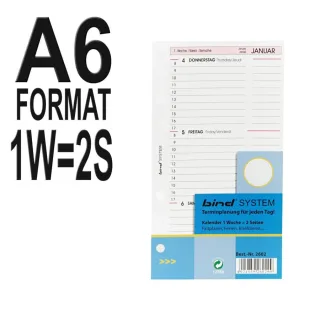 Terminplaner Einlagen A6 BIND B-2602 jetzt online kaufen ✔ OrdnungUndMehr.com