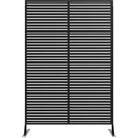 GarveeMore Paravent Metall Privatsphäre Bildschirm Outdoor Dekorative Privatsphäre Zaun