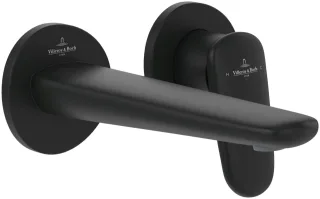 Villeroy & Boch 2-Loch Waschtischarmatur Antao 185x115x223mm o Ablaufgarnitur Matt Black TVW111002000K5