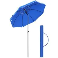 SONGMICS Sonnenschirm, ∅160/∅180/∅200cm,UPF 50+,mit Tragetasche,ohne Ständer