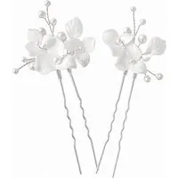 ANNIS WIESBADEN EST. 2021 Haarnadeln Braut Perlen-Haarnadel-Set "Élodie", Brautschmuck, gold oder silber, Set, bestehend aus 2 Haarnadeln