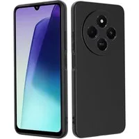 Wigento Handyhülle Für Xiaomi Redmi 14C Silikon TPU Schutz Hülle dünn Flexibel Schwarz, Stilvolle TPU Hülle, präzise Aussparungen, schützend