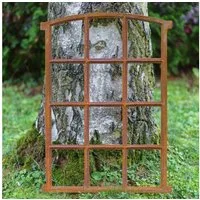 Aubaho Dekoobjekt Stallfenster Scheunenfenster Fenster 12 Felder Eisen 78cm Rost Antik-S