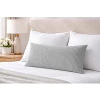 Amilian Kissenbezüge Kissenbezug 40x80 cm - Kopfkissenbezug Sofakissenbezug Kissenhülle, Cord-Optik, weich, Hotelverschluss ohne Reißverschluss