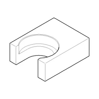 Dornbracht Halter für Kneippschlauch 091720023-00 091720023 60 x 45 x 20 mm chrom