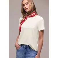 STREET ONE Rundhalsshirt Sommershirt mit Wording-Print