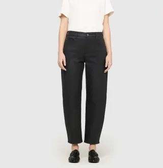 MAC - MAC JEANS - DANNI 2.3, Coated cotton tencel schwarz - Gr. - 42