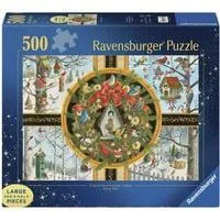 Puzzle Large Pieces Singvögel im Winter 500 Teile