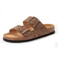 Tamaris Pantolette Sommerschuh, Hausschuh, Schlupfschuh mit floraler Prägung
