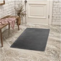 Teppium Teppich Unicolor - Einfarbig, Rund, Höhe: 11 mm, Kurzflor Teppich Anti-Rutsch Rückseite Waschbar Flauschiger