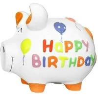 Wurm Spardose KCG Spardose Sparschwein Urlaubskasse Glücksschwein Happy Birthday