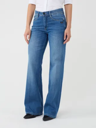 GANG Damen Jeans 94AMELIE WIDE LONG - wide fit Jeans breeze wash