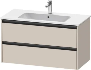 Duravit Ketho.2 Waschtischunterbau wandhängend Taupe Matt 1010x480x550 mm - K25264091910000 K25264091910000