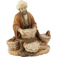 dekoprojekt Krippenfigur Krippenfigur Korbhändler 8,4 cm (1 St)