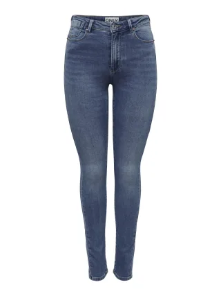 ONLY - ONLFOREVER HIGH HW SKINNY JOGG DNM BJBOX medium blue denim - Gr. - XS