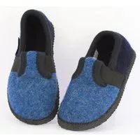 Beck Hüttenschuh Bobby Hüttenschuhe (aus Österreich, reine Schurwolle, warme Füße für Kita, Schule und Zuhause) rutschfeste Sohle