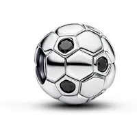 Pandora Charm-Einhänger Charm Fußball Schwarze Kristalle Sterling-Silber 794710C01